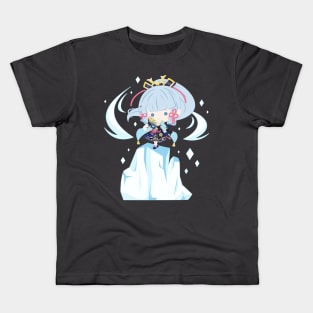 Genshin Impact - Cute Ayaka Ice Kids T-Shirt